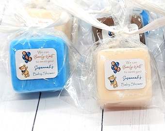 We Can Bearly Wait Teddy Bear Baby Shower Favors, Boy Baby Shower, Teddy Bear Soap Favors, Balloons, Teddy Bear Theme Party Favor Soap