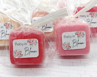 Baby in Bloom Baby Shower Favors Mini Soaps Floral Baby Shower Favors Girl Garden Theme Summer Baby In Bloom Party Favors Girl Baby Shower