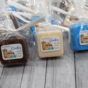 Cowgirl Baby Shower Favors, Mini Soap Party Favors, Country Western, Wild West, Little Cowgirl On the Way, Cow Girl Boots, Birthday, Rodeo image 7