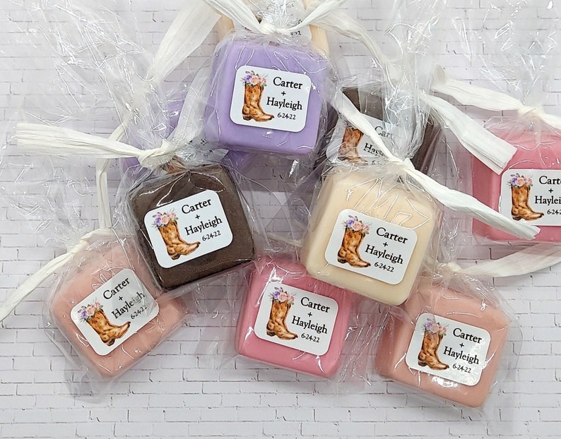 Cowgirl Baby Shower Favors, Mini Soap Party Favors, Country Western, Wild West, Little Cowgirl On the Way, Cow Girl Boots, Birthday, Rodeo image 8