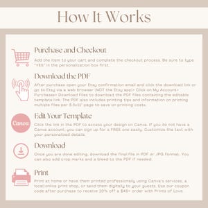Pink Bow Baby Shower Invitation, Coquette Baby Girl Shower Invite, Tiny Toes and Pretty Bows, Editable Canva Template, Digital Download TTP image 7