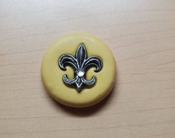 Crown Fleur de lis silicone rubber mold