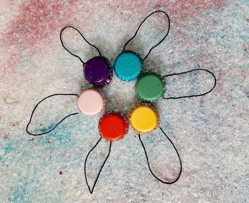 Glitter Sandwich Cookie French Macaron Ornament