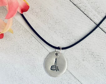 Old-time Folk Music Necklace--musician gift, washboard, washtub bass. Christmas, Hanukkah, holidays.