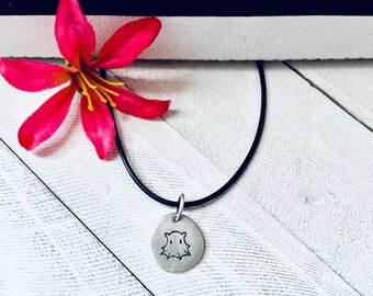 Hand-stamped Flapjack Adorabilis Octopus Necklace