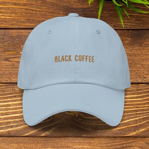 Black Coffee hat Multiple Colors, Embroidered Specialty Coffee Industry dad hat, streetwear, Multiple colorways