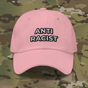 Anti-Racist Dad hat Multiple Colors, Political Hat, leftist hat, protest hat, acab hat, antifascist hat, anarchy hat, punk hat, blm hat