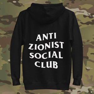Anti Colonialist Social Club Unisex Heavy Blend Zip Hoodie Political Protest Slogan Shirt Solidarity With All Oppressed People Etsy