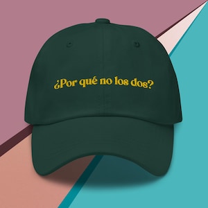 Por que não os dois? chapéu Várias cores, chapéu bordado do pai, streetwear, várias cores, ideias de presentes para chapéus de meme, porque por que não ambos meme