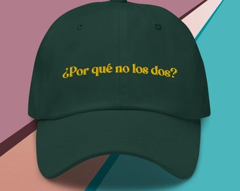 Por que não os dois? chapéu Várias cores, chapéu bordado do pai, streetwear, várias cores, ideias de presentes para chapéus de meme, porque por que não ambos meme
