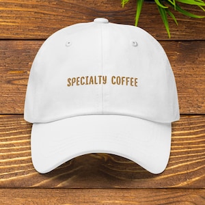 Specialty Coffee hat Multiple Colors, Embroidered Specialty Coffee Industry dad hat, streetwear, Multiple colorways