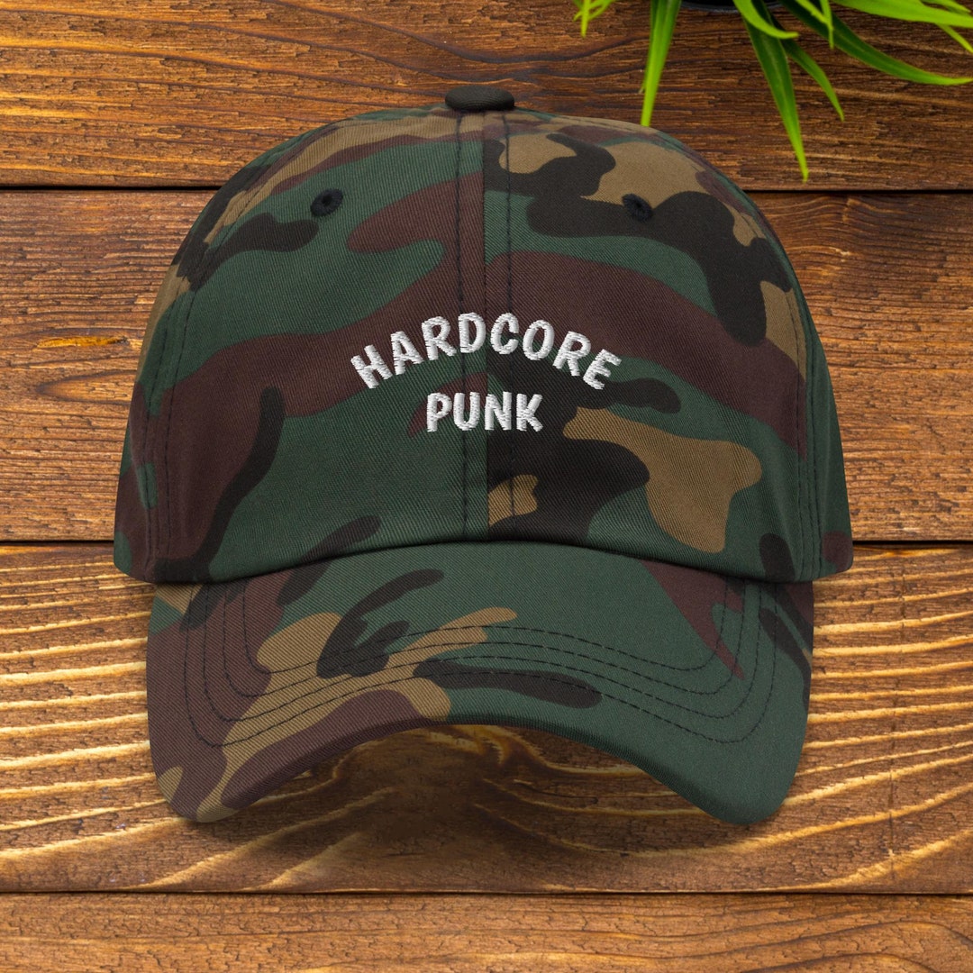 Hardcore Punk Hat Multiple Colors, Embroidered Punk Rock Dad Hat ...