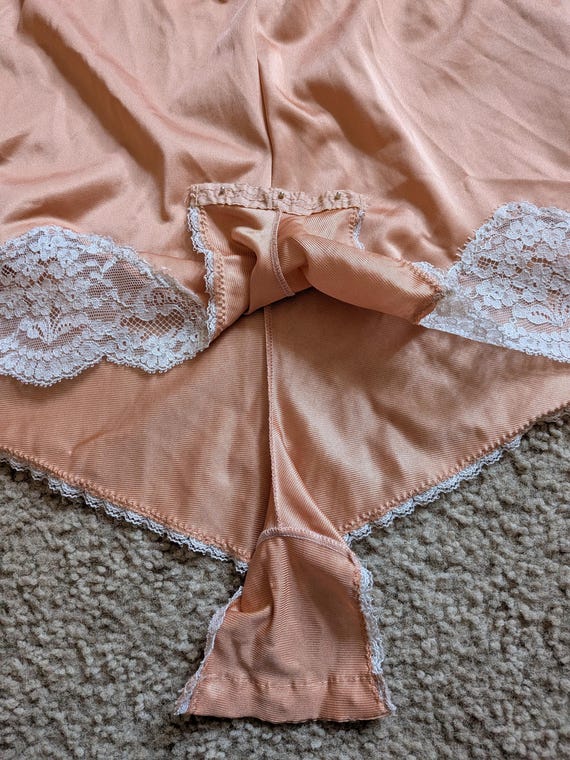 Vintage teddy lingerie, peach lingerie - image 2