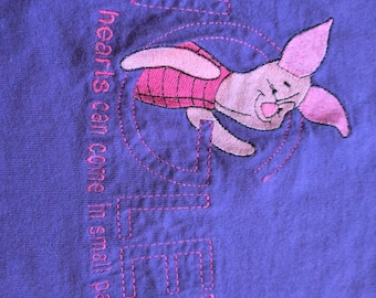 vintage Disney store shirt- embroidered Disney shirt, Pooh shirt, vintage piglet shirt, vintage Disney shirt,  made in USA