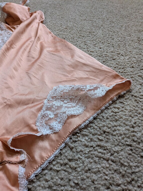 Vintage teddy lingerie, peach lingerie - image 10