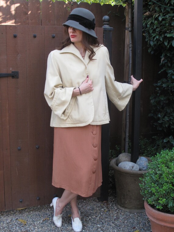 Champagne swing jacket