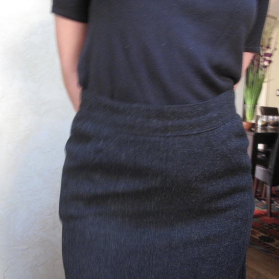 Vintage Black Straight Skirt - image 3