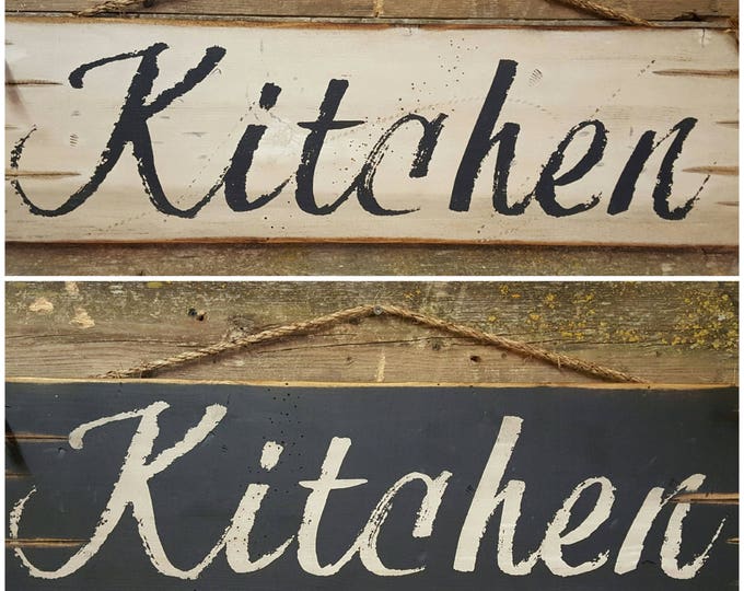 Kitchen, Rustic, Antiqued, Country Chic, Wooden Sign