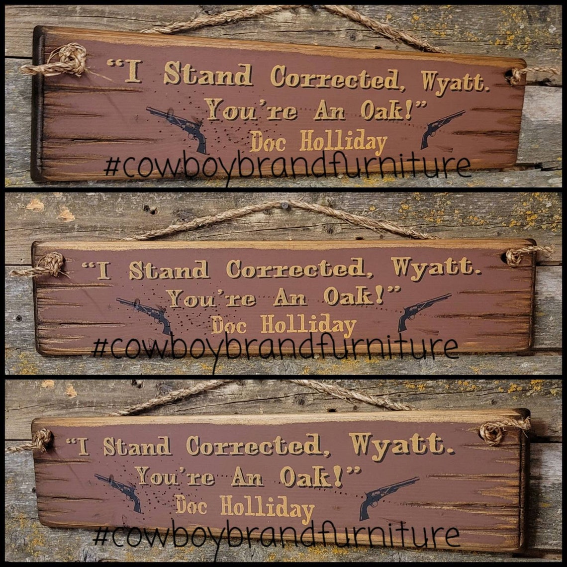 I Stand Corrected Wyatt. You're an Oak Doc Holliday Etsy