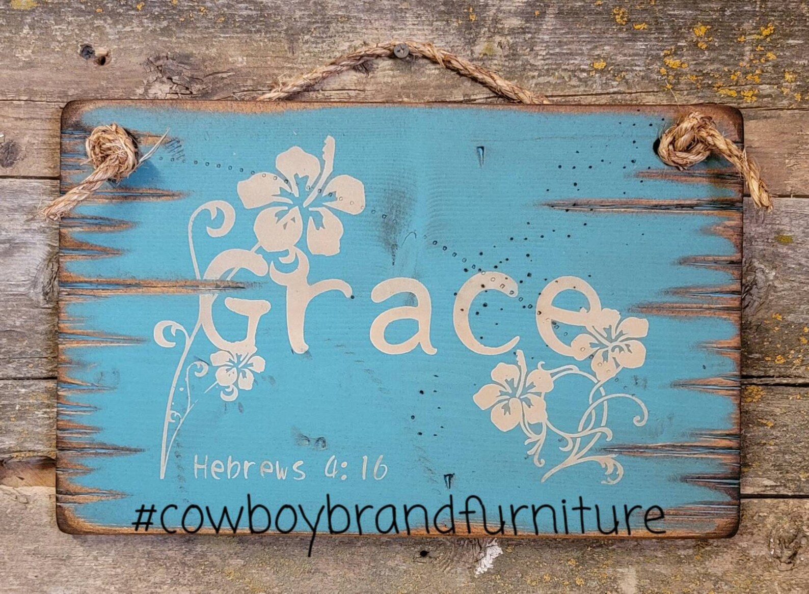 Grace hebrews 416 wooden antiqued bible verse sign etsy
