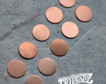 24 gauge x 3/4 inch Copper Disc 50 pieces