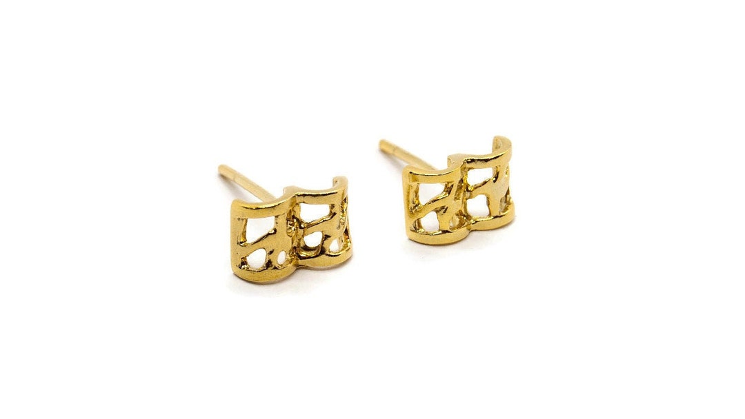 Dotty Love Studs - Gold main image 1