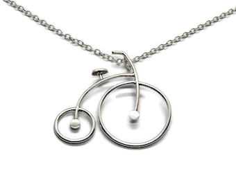 Vintage Bicycle Pendant Sterling Silver Bicycle Necklace Original Cyclists Pendant Bikers Pendant Bikers Gift Cycling Lovers Gift