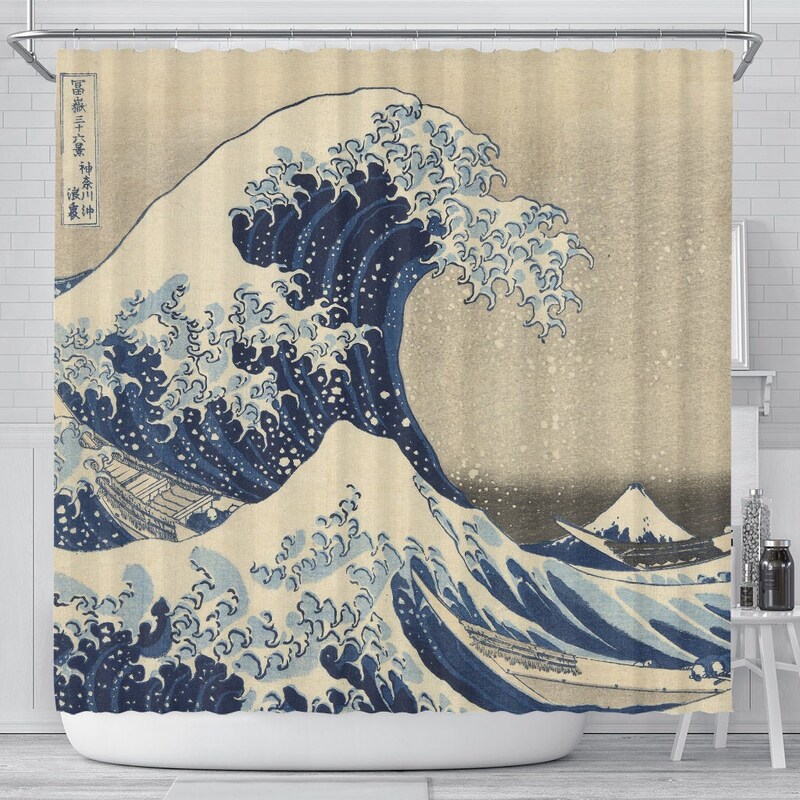 Japan Shower Curtain Etsy