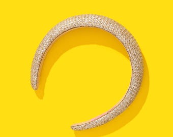 Layla Gold + Silver Rattan Headband - Hair Accessories Spring Accessories Gift for Mom