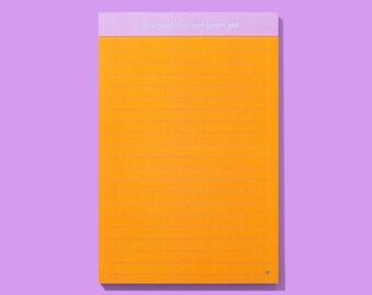 Be So Good List Pad, Colorful Motivational Notepad (5.5 x 8.25 inches)