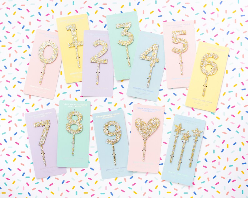 Pearl Confetti Cake Topper 1 First Birthday Cake Topper Etsy