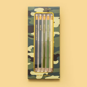 Camo Pencil Set - Back to School Teacher Gift Gift for Him School Supplies