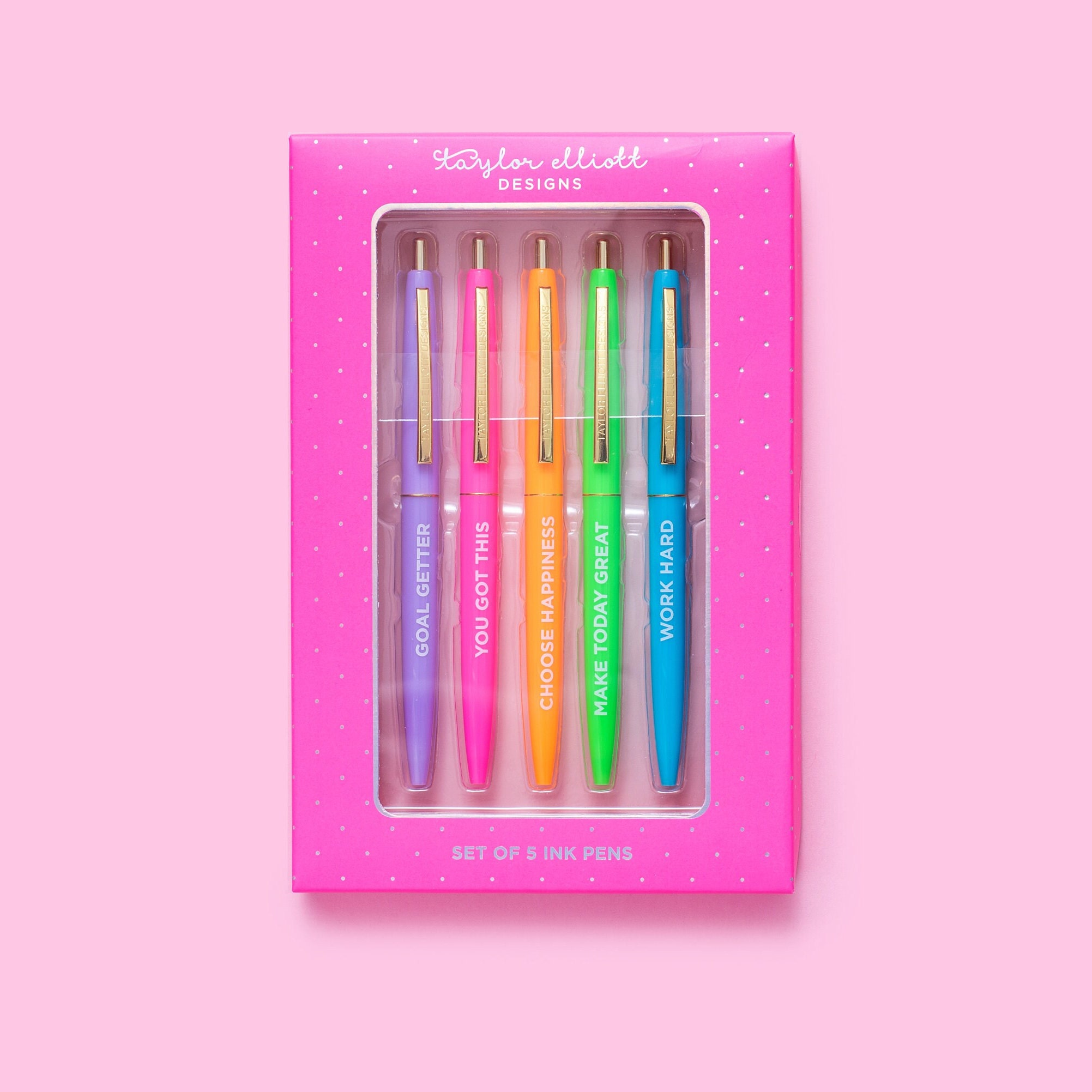 Colorful Gel Pen Set for Girls With Sayings, Journal Pen Gift Set, Cute Pens,  0.5 Fine Point, Christian Girl Gift, Teen Birthday, for Her 
