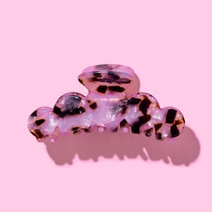 Pink Tortoise Hair Clip: 3.5" Fall Accessory for Half-Up Styles