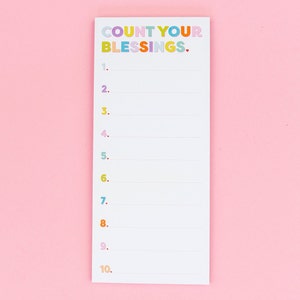 Blessings List Pad - Sunday School Teacher Gift Teacher Appreciation Present Notepad for Fridge