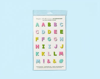 TED x Joy Creative Vinyl Alphabet Stickers
