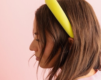 Yellow Mesh Ivy Headband, Spring Style (Comfortable Fit)