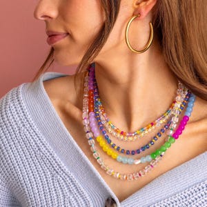 Camille Necklace: Cute Beaded Jewelry (Magnetic Clasp, Extender) image 6