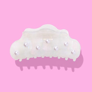 Iridescent Pearl Claw Clip - Bridesmaid Gift Bridal Accessory Mother&#39;s Day Present