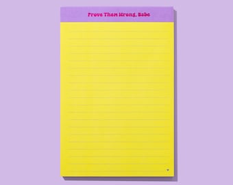 Motivational Notepad: Prove Them Wrong List Pad (Teacher Gift)
