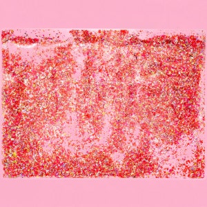 Red + Pink Confetti Placemat - Placemats for Kids Desk Accessories Desk Pad Glittery Gifts Birthday Gift for Her