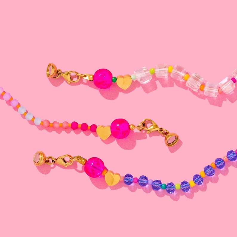 Camille Necklace: Cute Beaded Jewelry (Magnetic Clasp, Extender) image 4