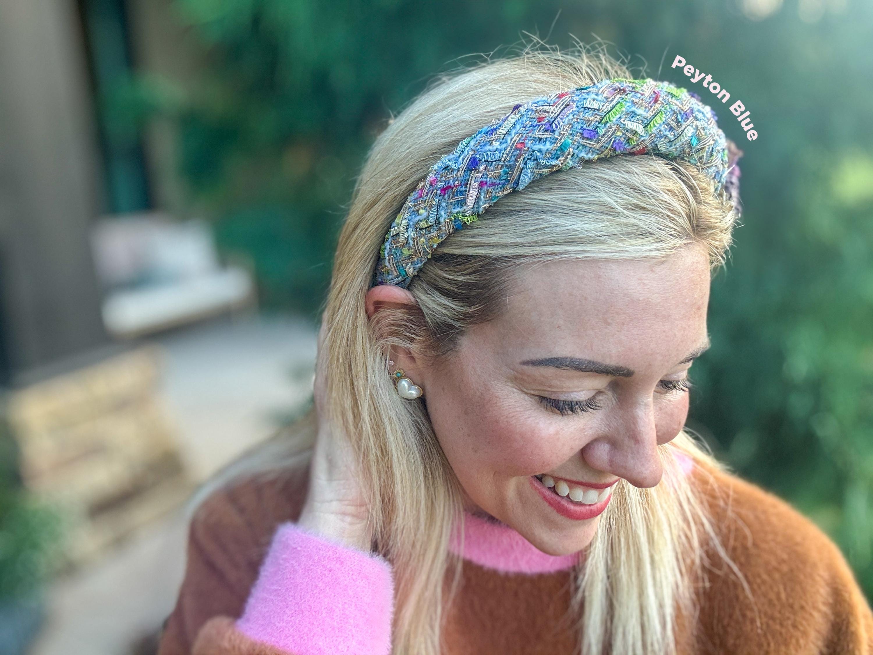 Blue Tweed Headband - Etsy display picture 3