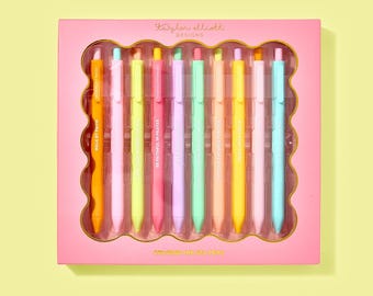 Faith Gel Pen Set: Colorful Pens with Uplifting Quotes (10-Pack)