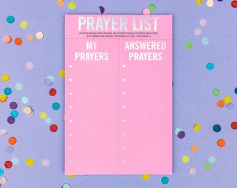 Prayer List Notepad - Mom Gift Morning Routine Sunday School Teacher Gift Bible Study Tools