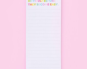 All Things List Pad - Teacher Appreciation Gift Notepad for Fridge To Do List Notepad Cute Gift for Grad