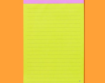 Teacher Notepad: Lined List Pad - Inspirational Quote Design