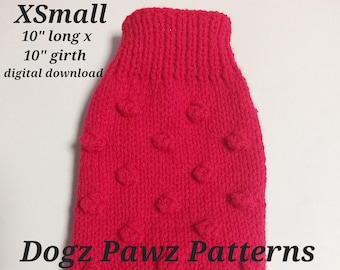 XSMALL dog PDF patterns