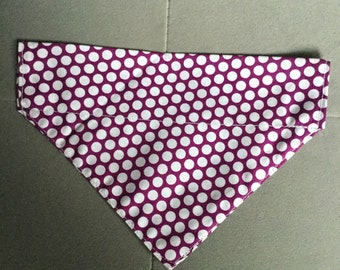 collar bandana Small-medium dog puppy 7" wide 5" long