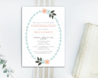 confirmation invite etsy